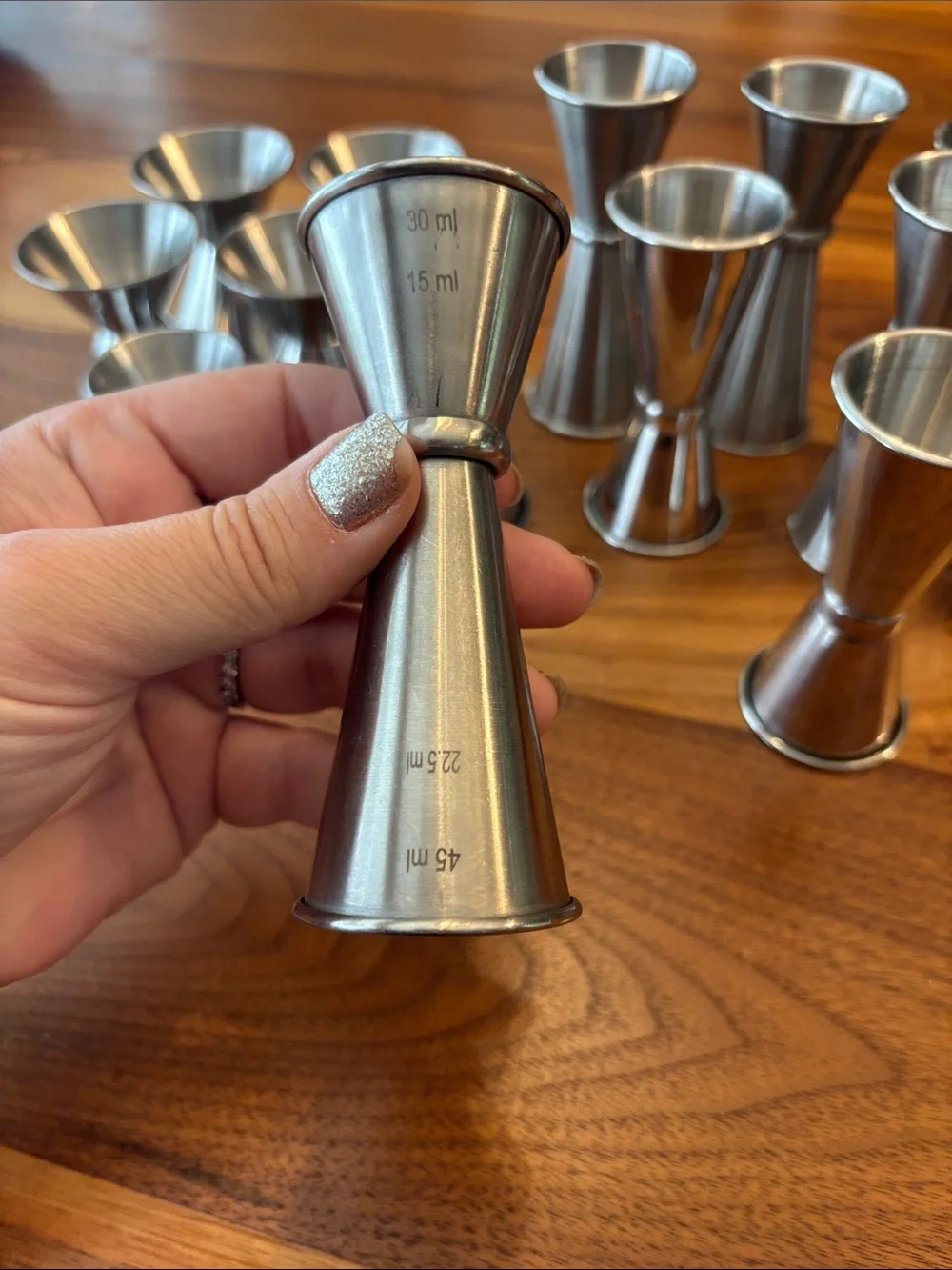 Bar Alcohol Pouring Jiggers for Cocktails Restaurant Set of 15 Many Sizes